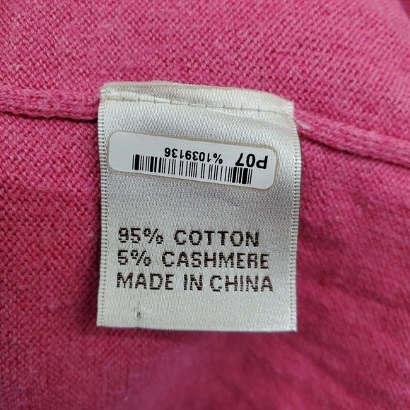 Peter Millar Mens Pink Cashmere Blend V-Neck Pullover Sweater Size L Golf Golfer - Picture 8 of 11